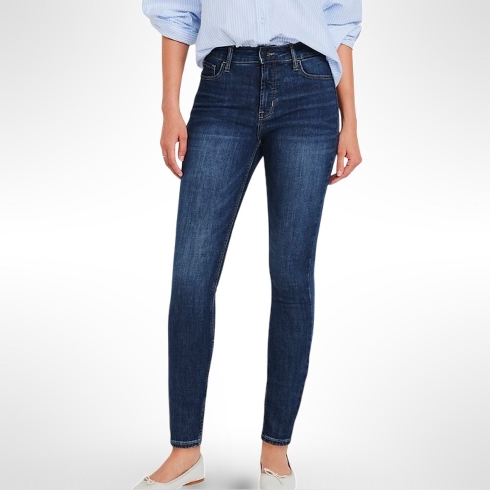 Old Navy High-Rise Rockstar Super Skinny Jean Dark Wash 10 L